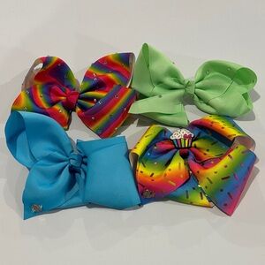 Colorful Kids Hair Bow Set